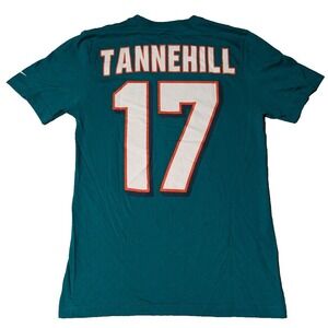 NIKE MIAMI DOLPHINS RYAN TANNEHILL‎ #17 Men Small Regular Fit Cotton T-Shirt